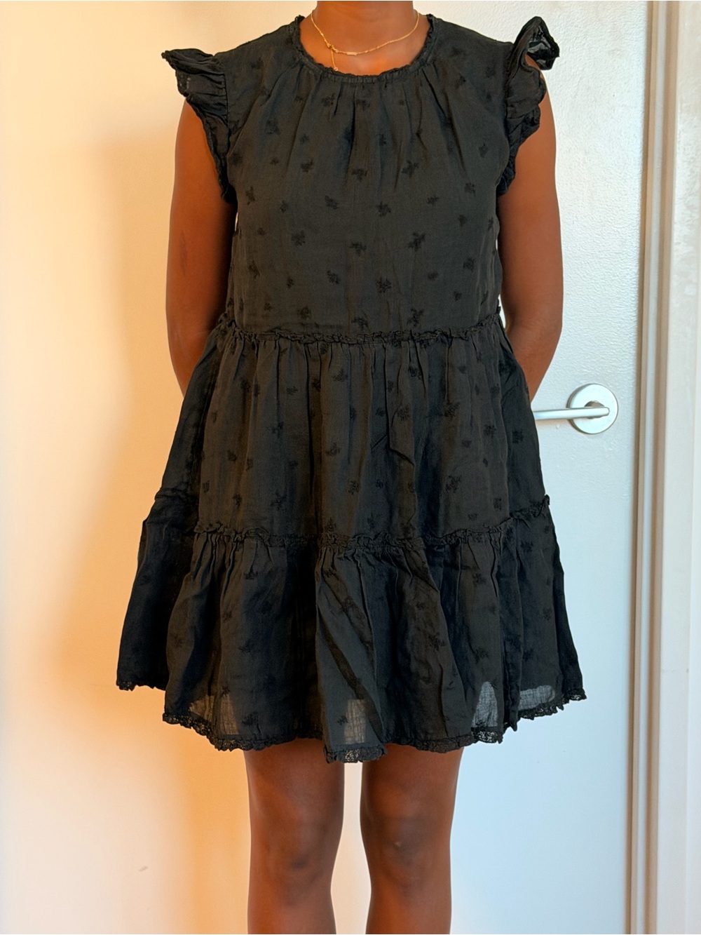 Aritzia Wilfred Black Babydoll Dress